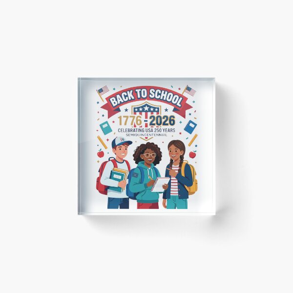 Item preview, USA 1776-2026 Semiquincentennial Back to School Celebration  designed and sold by VibranPalette.