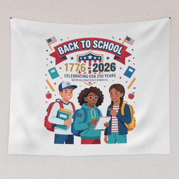 Item preview, USA 1776-2026 Semiquincentennial Back to School Celebration  designed and sold by VibranPalette.