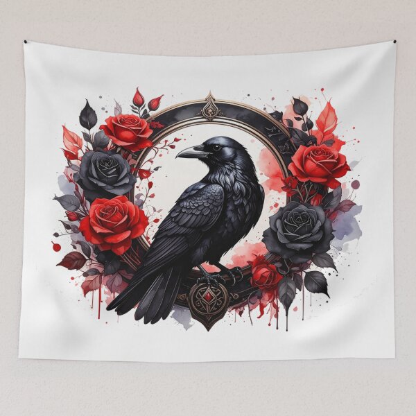 Item preview, Nordic Raven And Roses  designed and sold by EdicrisR.