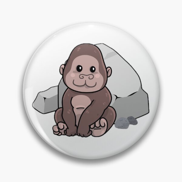 Item preview, Gentle Jungle Chibi: The Happy Little Gorilla designed and sold by Trendora Havlais.