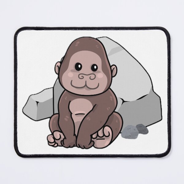 Item preview, Gentle Jungle Chibi: The Happy Little Gorilla designed and sold by Trendora Havlais.