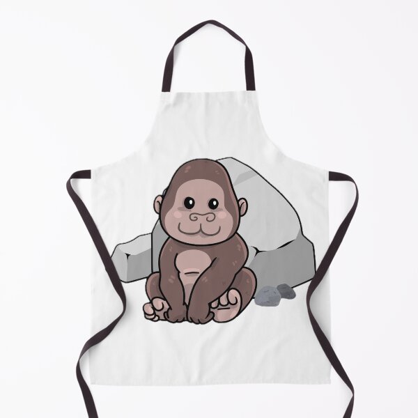 Item preview, Gentle Jungle Chibi: The Happy Little Gorilla designed and sold by Trendora Havlais.