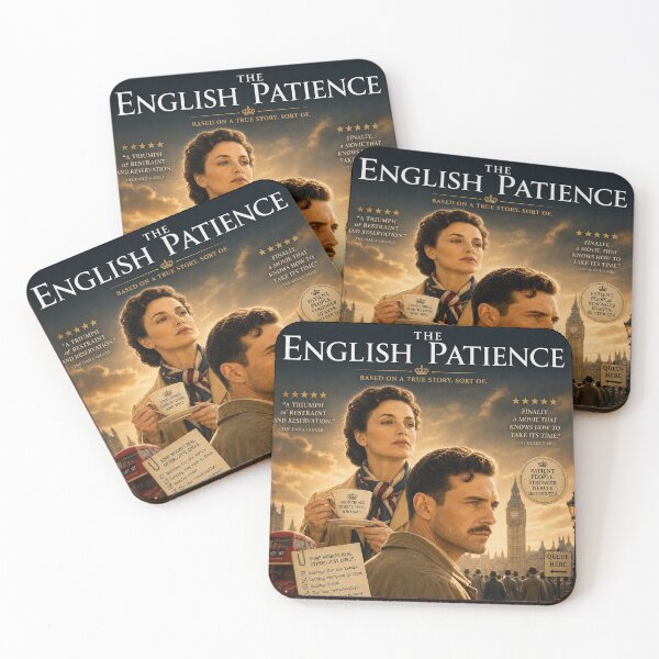 Item preview, The English Patience | Vintage British Movie Parody designed and sold by P’s Silly stuff.