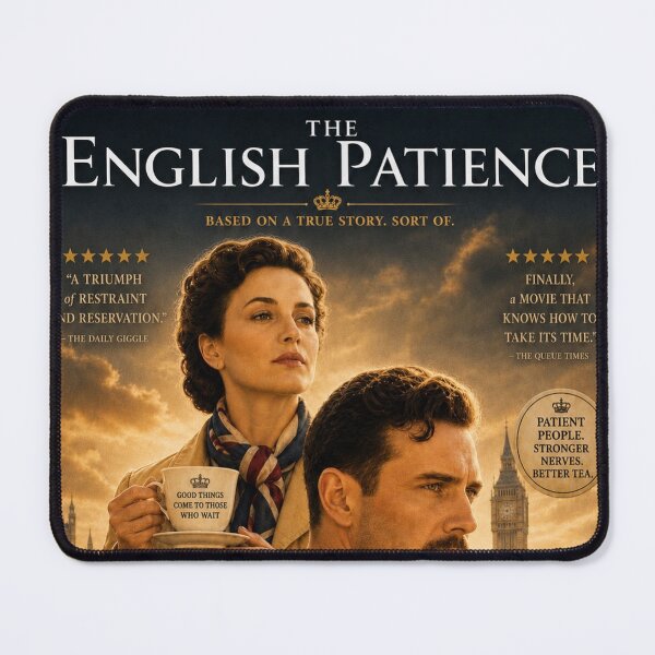 Item preview, The English Patience | Vintage British Movie Parody designed and sold by P’s Silly stuff.