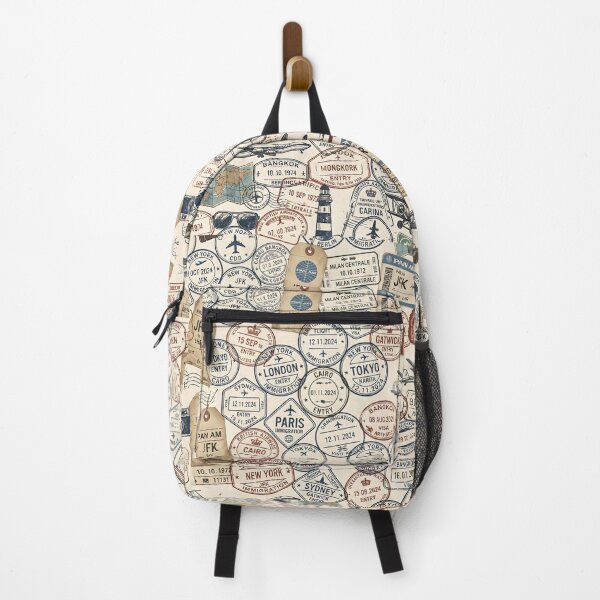 Item preview, Vintage Passport Stamp Pattern International Adventure designed and sold by SplashTastic.