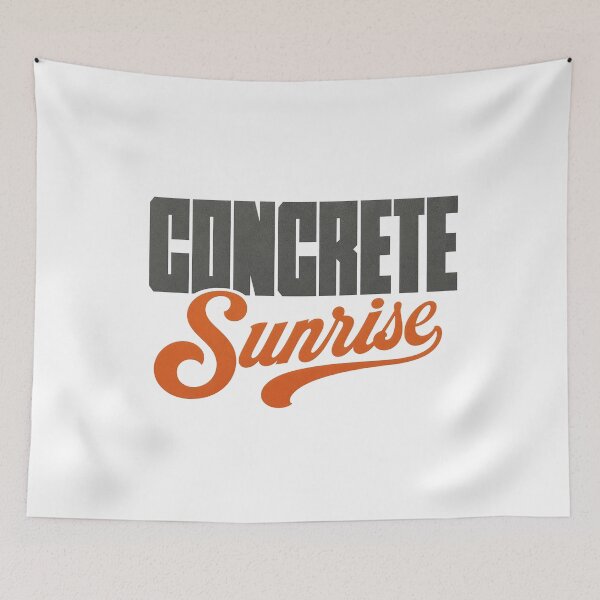 Item preview, Concrete Sunrise - Skate Street Art Typography Tee Sticker Urban Skater Gift designed and sold by sharifex.