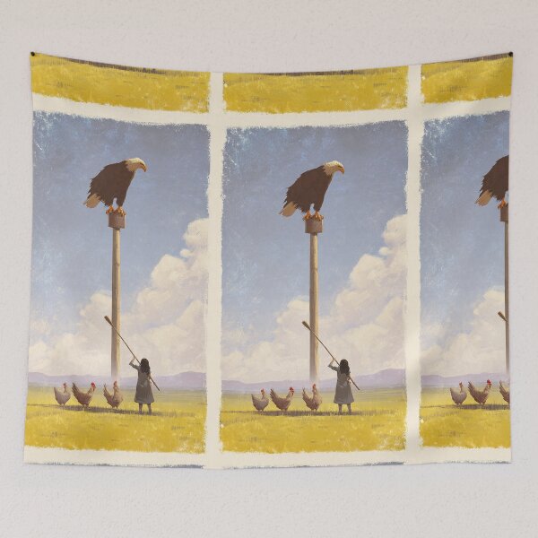Item preview, The Watcher Above the Golden Field designed and sold by TreatLLC.