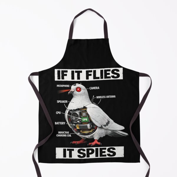Item preview, Birds Are Not Real Conspiracy Theory Spy Pigeon Robot Drone Illustration designed and sold by StuZabine.