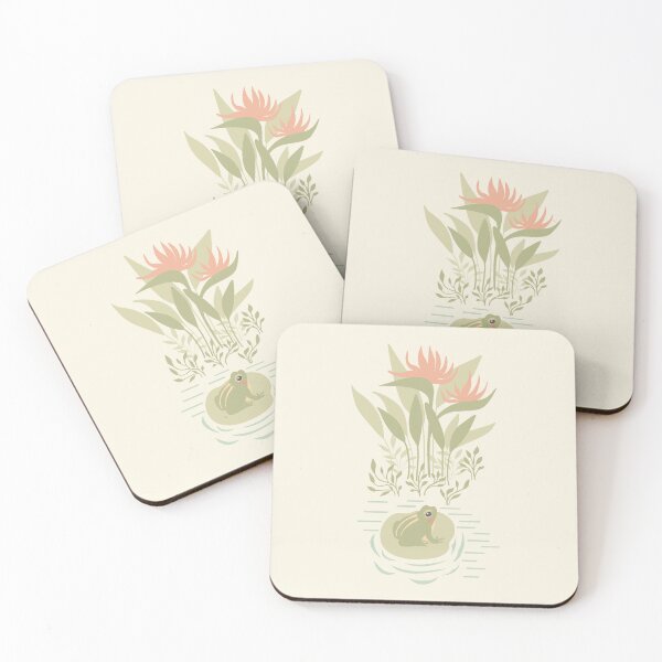 Item preview, Pastel Pond Frog on Lily Pad | Soft Nature Illustration designed and sold by Kozee.