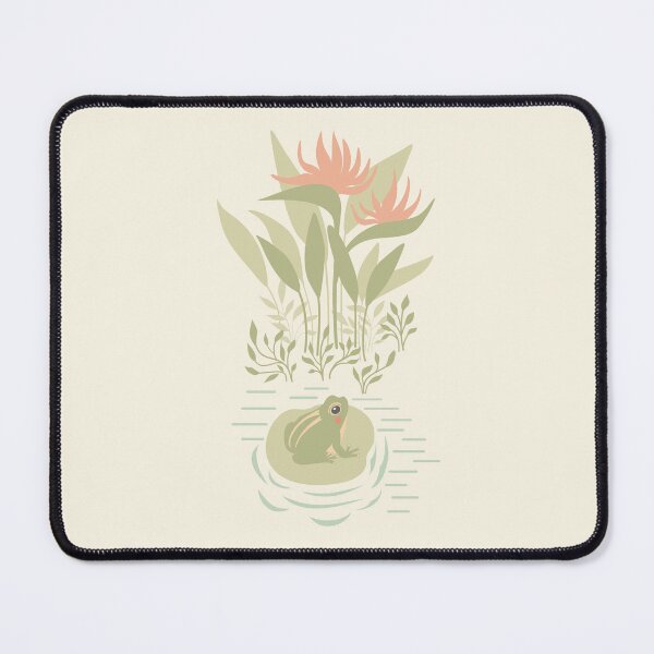 Item preview, Pastel Pond Frog on Lily Pad | Soft Nature Illustration designed and sold by Kozee.