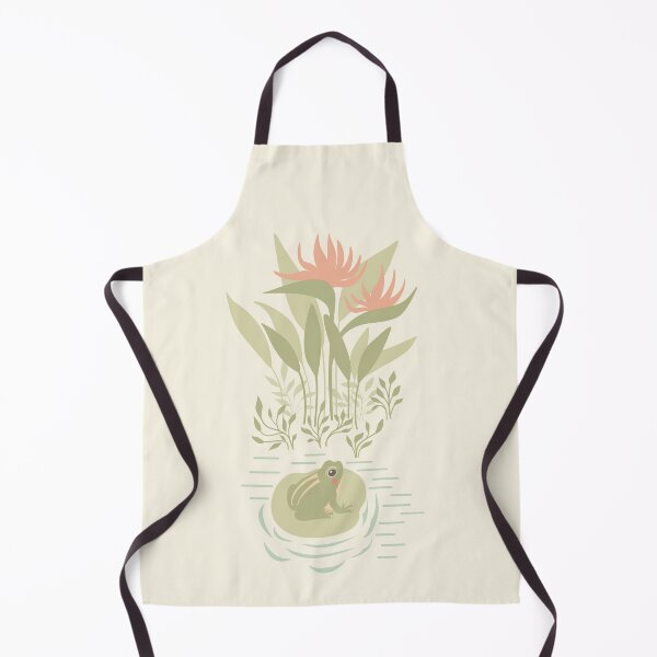 Item preview, Pastel Pond Frog on Lily Pad | Soft Nature Illustration designed and sold by Kozee.