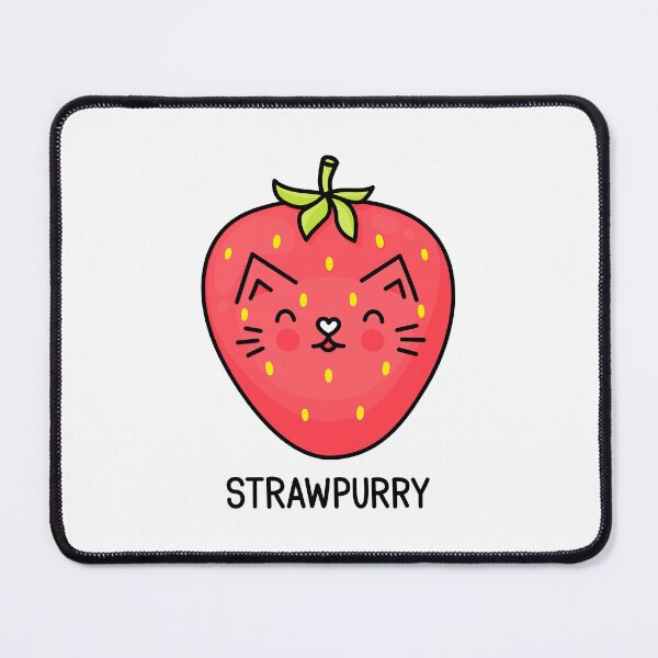 Item preview, Strawpurry Cute Strawberry Cat | Kawaii Fruit Kitty Design designed and sold by Plant Cult.