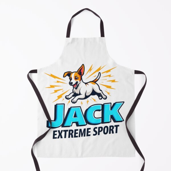 Artikelvorschau, Jack Extreme Sport – Springender Jack Russell Terrier mit Blitzen entworfen und verkauft von Prints by Mat.