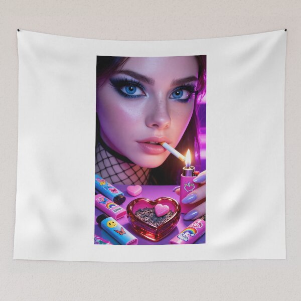 Item preview, Soft Grunge Effy Lighter Portrait designed and sold by y2kponyclub.