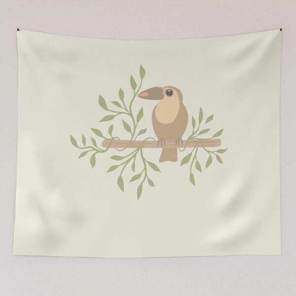 Item preview, Pastel Bird on Branch | Soft Nature Illustration designed and sold by Kozee.