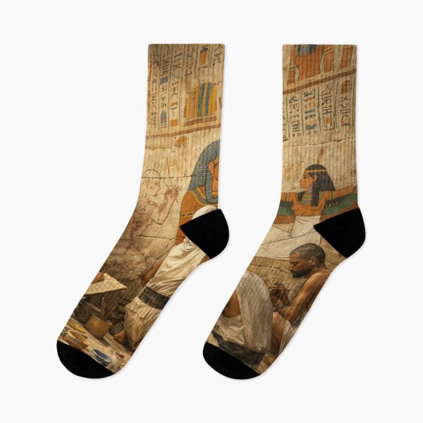Item preview, Ancient Egyptian Wall Painting Art | Hieroglyphics Temple Artists Vintage Egypt Design designed and sold by Queen Cleopatra.
