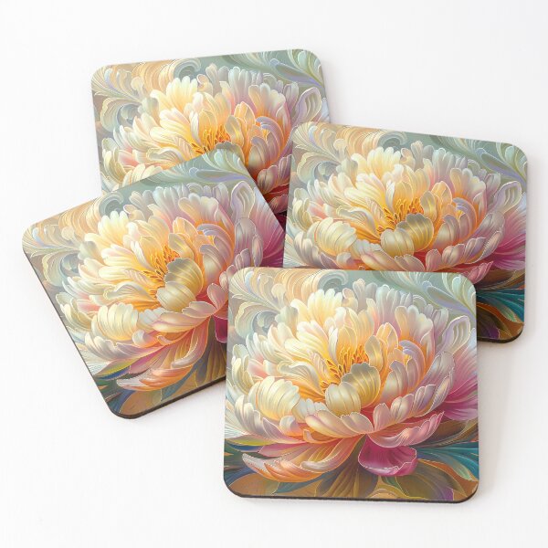 Item preview, Vibrant Peonies in Bloom, Colorful Floral Painting, Botanical Flower Art designed and sold by MargaretWiktor.