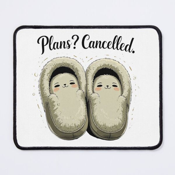 Item preview, Plans Cancelled Funny Introvert Slippers Humor designed and sold by AQUILAKREO.