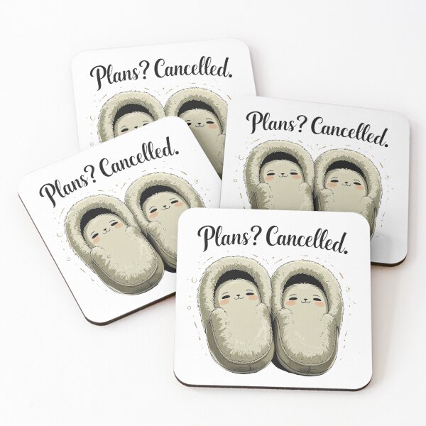 Item preview, Plans Cancelled Funny Introvert Slippers Humor designed and sold by AQUILAKREO.