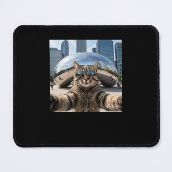 Item preview, Cat Selfie Chicago Cloud Gate Mirrored Sunglasses designed and sold by snowry.
