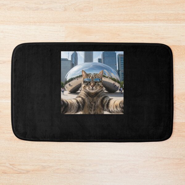 Item preview, Cat Selfie Chicago Cloud Gate Mirrored Sunglasses designed and sold by snowry.