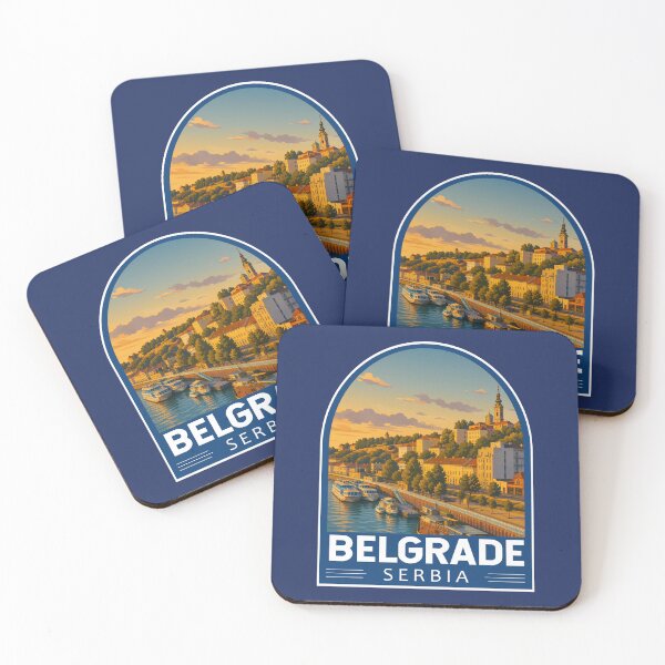 Item preview, Belgrade Serbia Travel Art Emblem designed and sold by KrisSidDesigns.