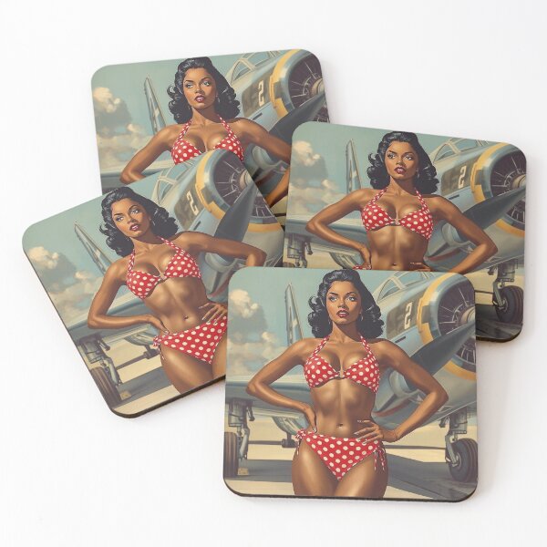 Item preview, Classic 1950s Warbird Pin-Up Girl - Vintage Aviation Aesthetic designed and sold by MissSaylor.