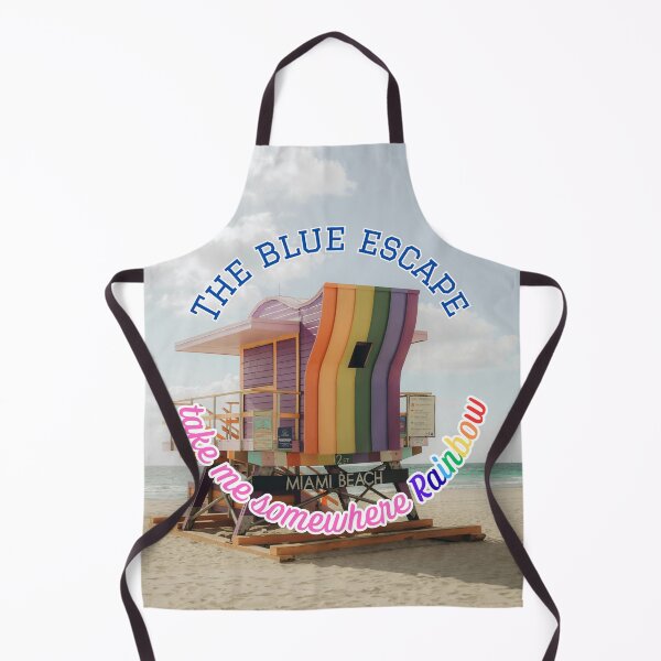 Item preview, The Blue Escape Take Me Somewhere Rainbow Beach Miami designed and sold by LittleBigGifts.