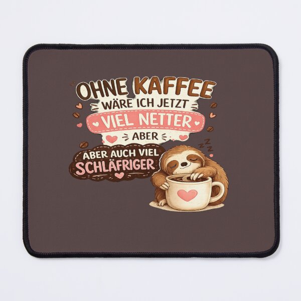 Item preview, I'd be nicer without coffee – Funny sloth coffee saying design designed and sold by khawariweaves.