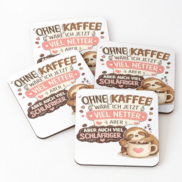 Item preview, I'd be nicer without coffee – Funny sloth coffee saying design designed and sold by khawariweaves.