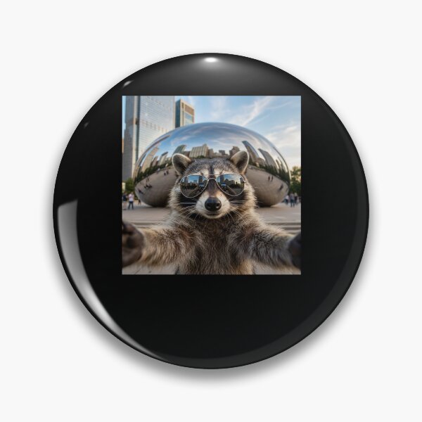 Item preview, Urban Raccoon Selfie Chicago Bean Sunglasses designed and sold by snowry.