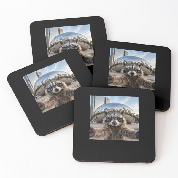 Item preview, Urban Raccoon Selfie Chicago Bean Sunglasses designed and sold by snowry.