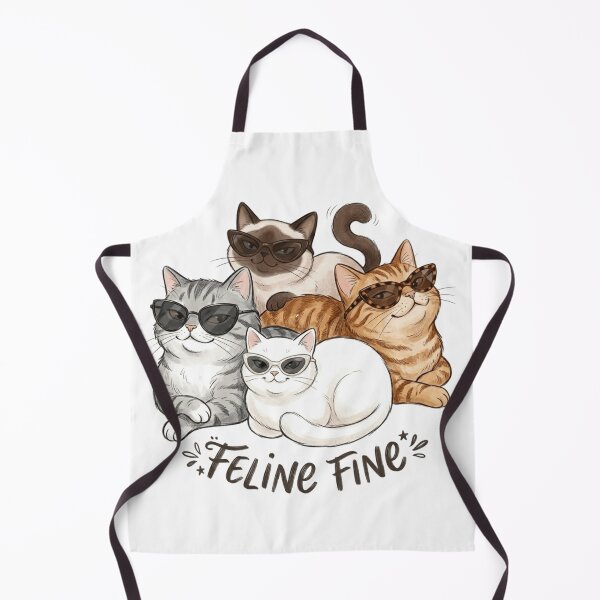 Item preview, Feline Fine Cute Sunglasses Cat Funny Pun Kawaii Cat designed and sold by SoftPawsAtelier.