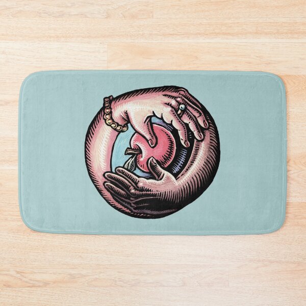 Item preview, black and white hands encircle an apple designed and sold by LisaHaney.