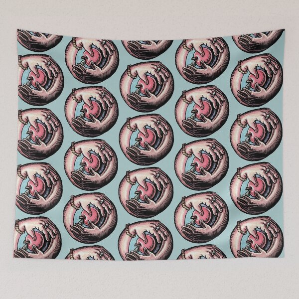 Item preview, black and white hands encircle an apple designed and sold by LisaHaney.
