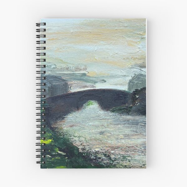 Item preview, High tide under an old bridge designed and sold by StrayfishArts.