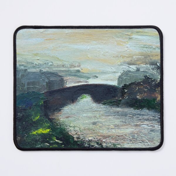 Item preview, High tide under an old bridge designed and sold by StrayfishArts.