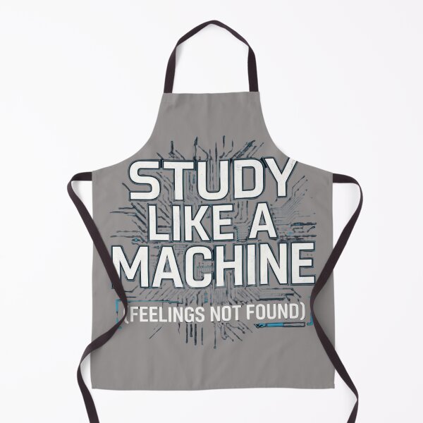 Item preview, Study Like a Machine Feelings Not Found Engineering AI designed and sold by Amr Darwish Graphic designer.