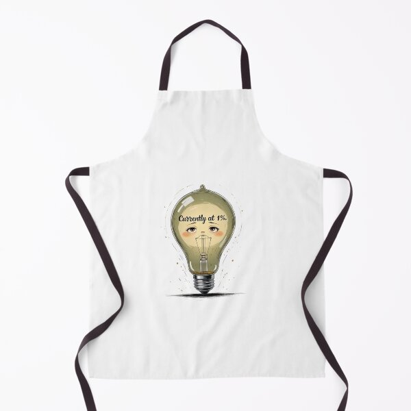 Item preview, Currently At 1 Percent Funny Burnout Lightbulb designed and sold by AQUILAKREO.