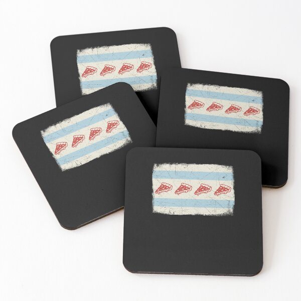 Item preview, Chicago Pizza Flag Distressed Foodie Apparel designed and sold by snowry.