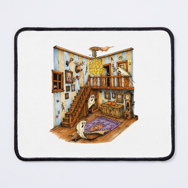 Item preview, Spooky Haunted House Illustration designed and sold by ngocanhqn102.