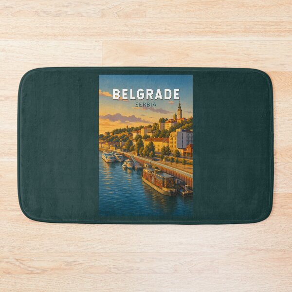 Item preview, Belgrade Serbia Illustration Travel Art Vintage designed and sold by KrisSidDesigns.