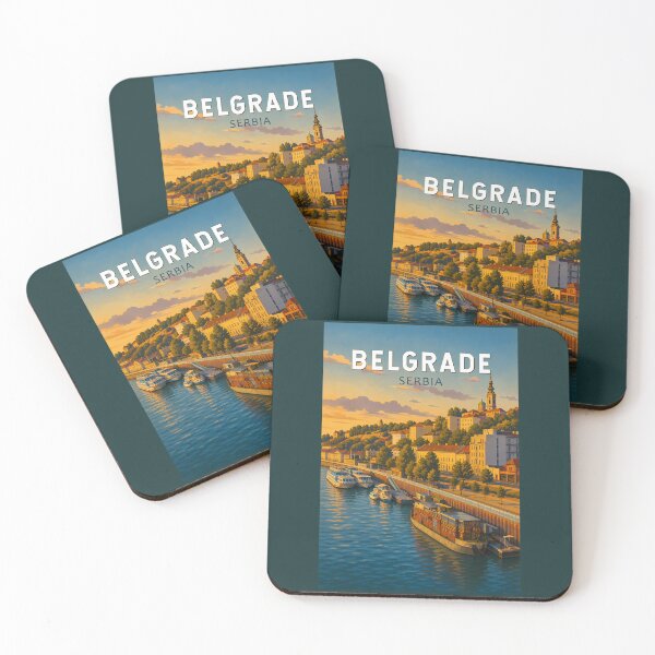 Item preview, Belgrade Serbia Illustration Travel Art Vintage designed and sold by KrisSidDesigns.