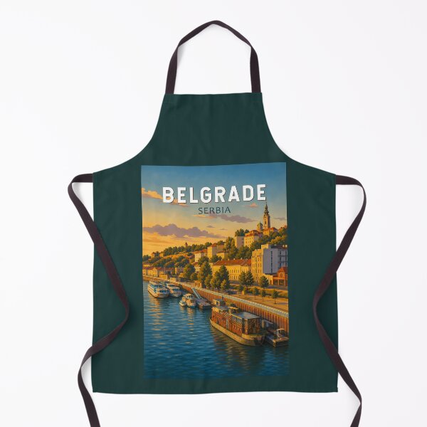 Artikelvorschau, Belgrad, Serbien, Illustration, Reisekunst, Vintage entworfen und verkauft von KrisSidDesigns.