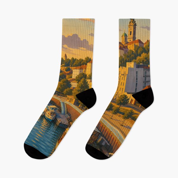 Item preview, Belgrade Serbia Illustration Travel Art Vintage designed and sold by KrisSidDesigns.