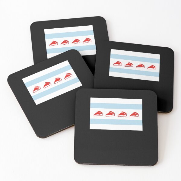 Item preview, Chicago Pizza Flag Slices Design designed and sold by snowry.