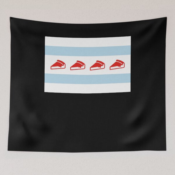 Item preview, Chicago Pizza Flag Slices Design designed and sold by snowry.