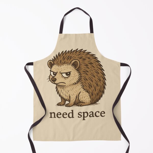 Item preview, Grumpy Hedgehog Need Space Funny Introvert T-Shirt designed and sold by Negisandeep studio.