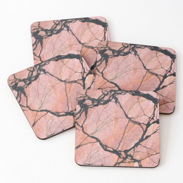 Item preview, Pink Rhodonite Marble Crack Texture designed and sold by SurfaceCraft Studio.