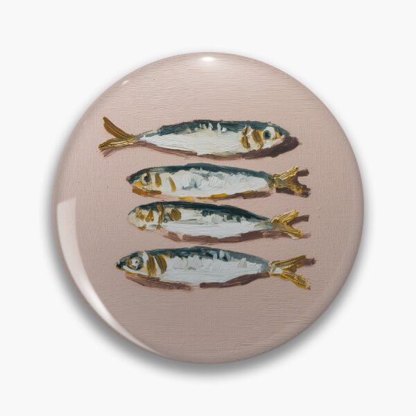 Item preview, Minimalist Coastal Sardine Fish designed and sold by Nova~Prints.